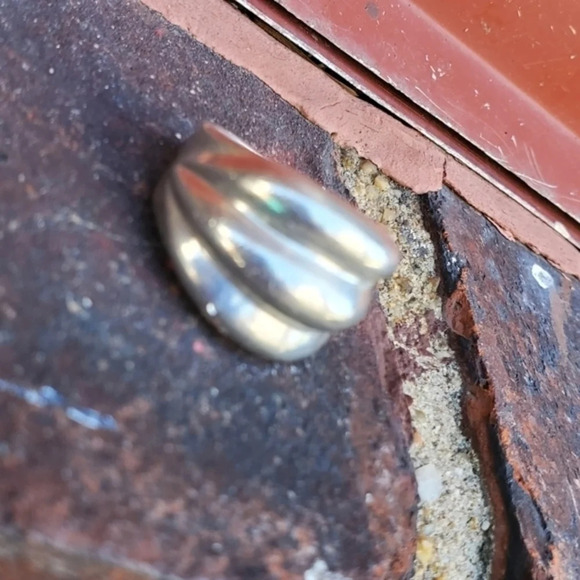 Vintage sterling silver Modernist ring 6 - Picture 7 of 7